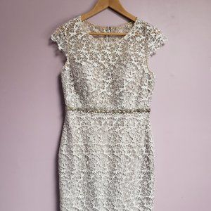 Rianna Size 10 Women's Beige Dress - Pre-Owned